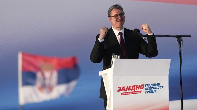 Il presidente serbo Aleksandar Vucic