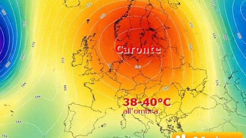 Copertina: Caronte raggiunge il suo picco, attesi 40°C. Per una tregua bisognerà aspettare mercoledì