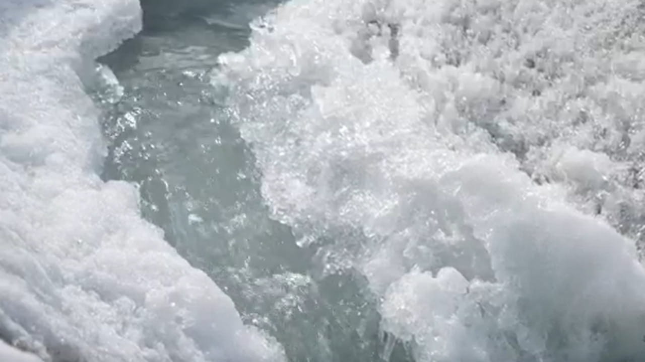 L'acqua che il 25 giugno scorreva a torrenti dal Cervino