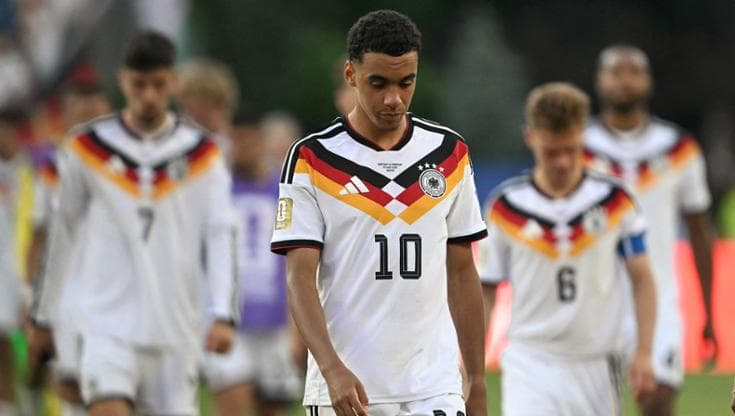 La delusione dei giocatori della Germania