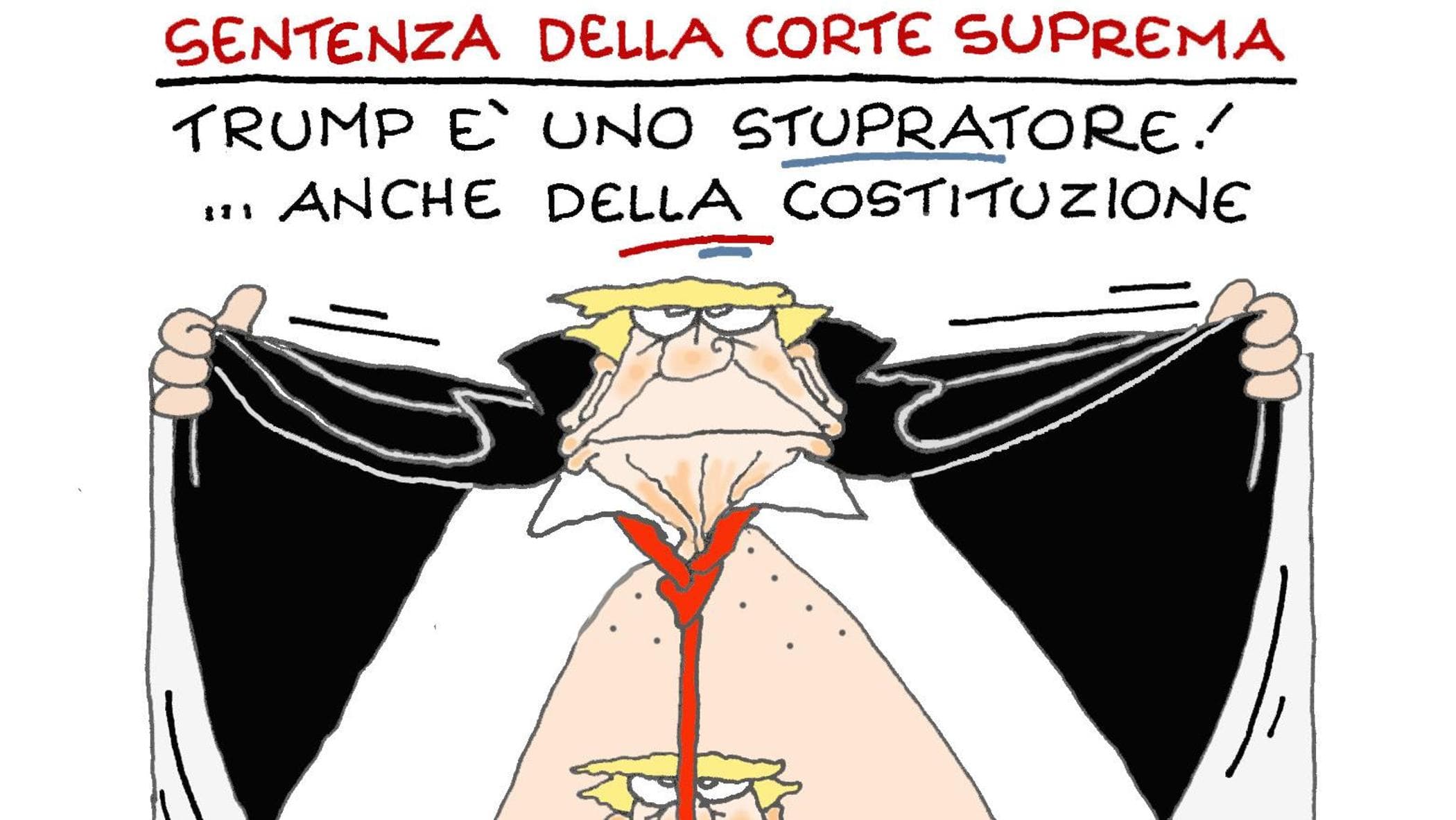 Trump e la Corte suprema: la vignetta di Ellekappa