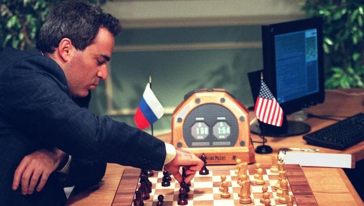 Garry Kasparov contro il computer Deep Blue