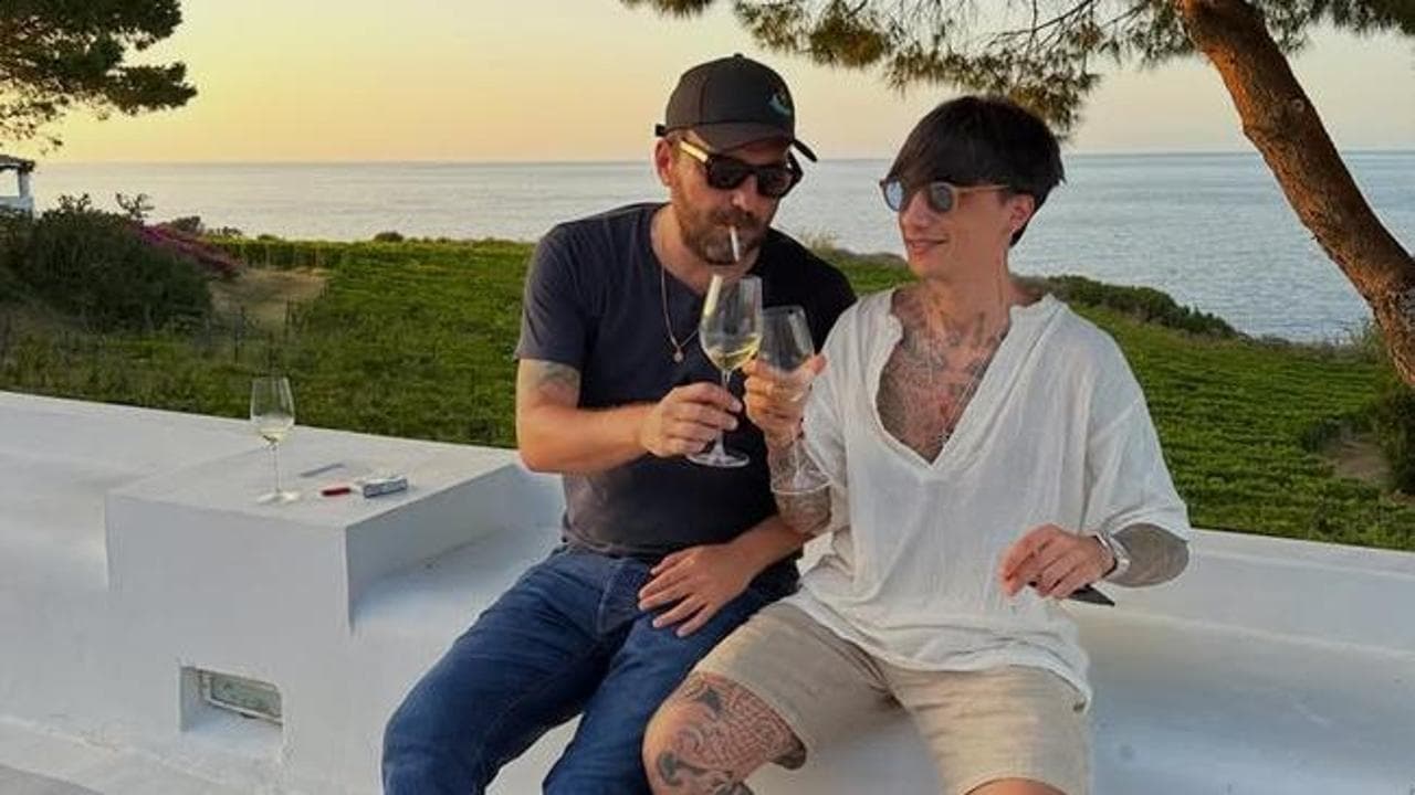 La foto di Cremonini con Ultimo postata dall'artista bolognese
