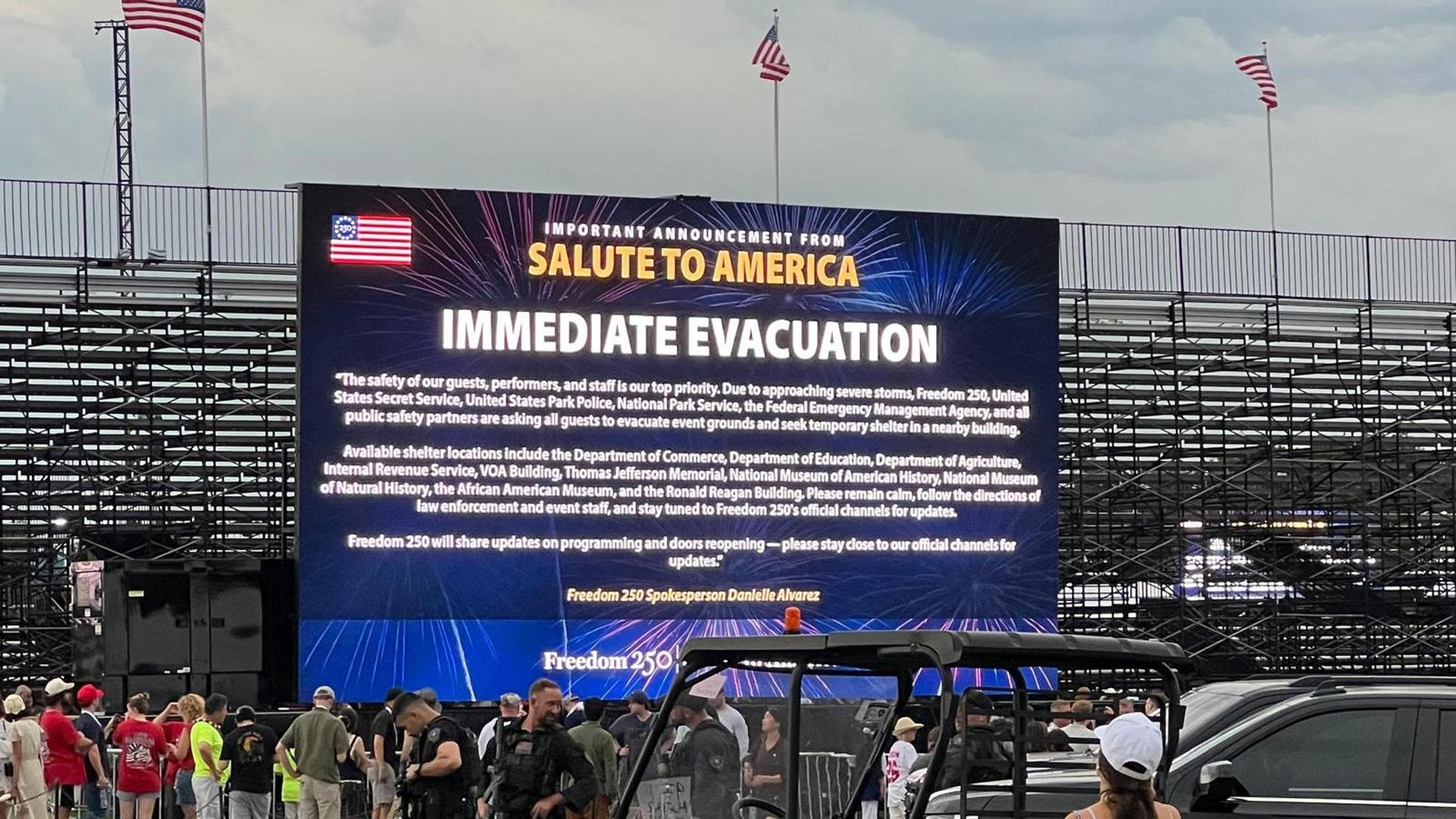 allerta meteo sull8217independence day evacuato il national mall prima del discorso di trump da Repubblica.it allerta meteo sull8217independence day evacuato il national mall prima del discorso di trump
