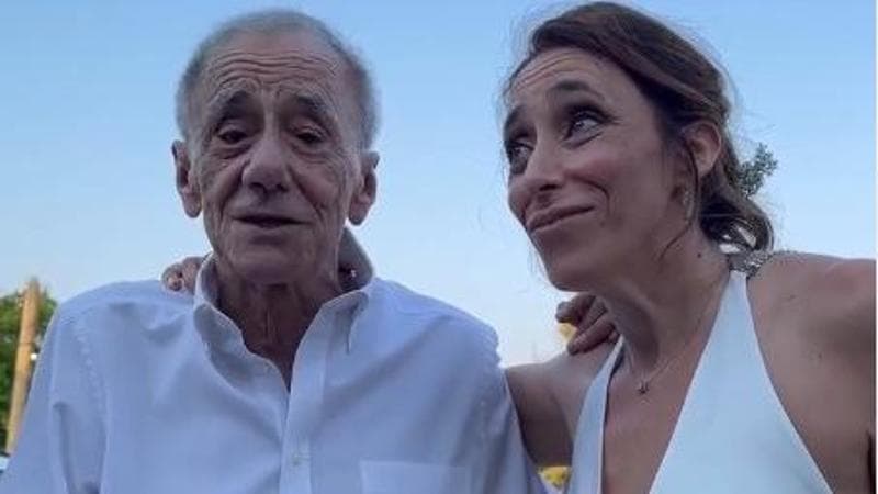 Roberto Vecchioni al matrimonio della figlia Francesca Vecchioni