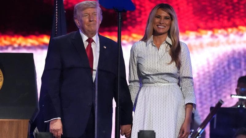Donald Trump con la moglie Melania