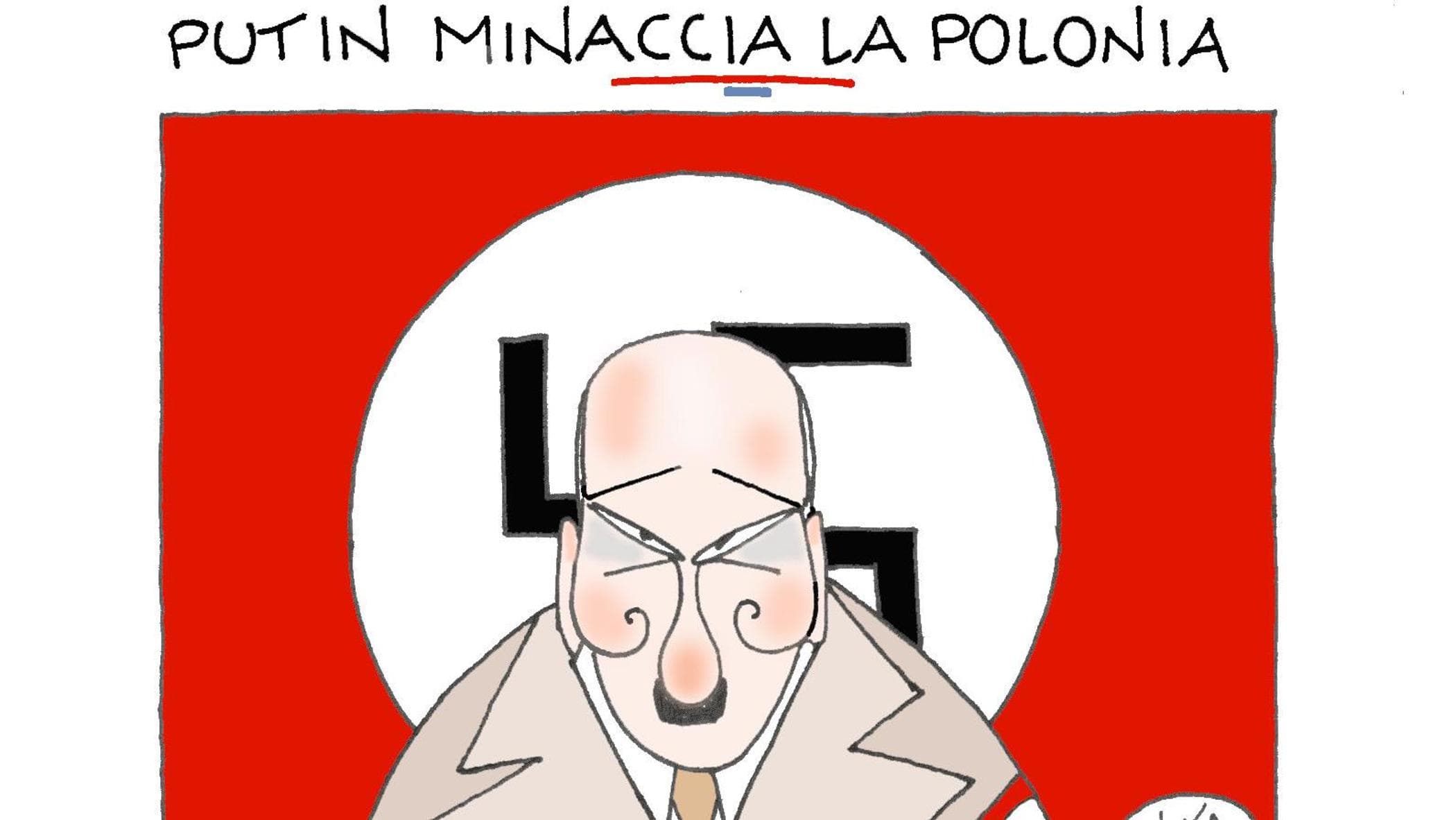 Putin e la Polonia. La vignetta di Ellekappa