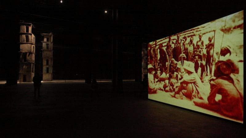 La videoinstallazione di Yervant Gianikian "La marcia dell'uomo"