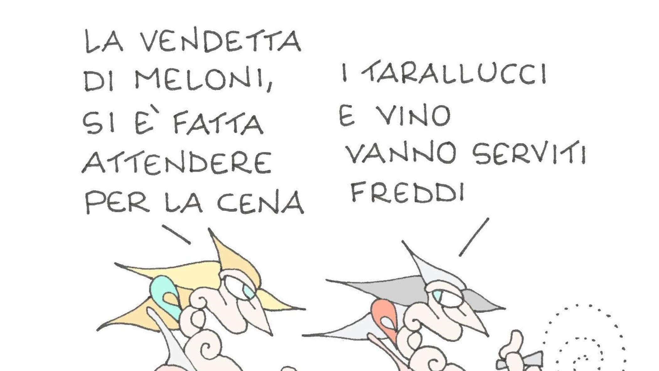 La vendetta di Meloni nella vignetta di Ellekappa