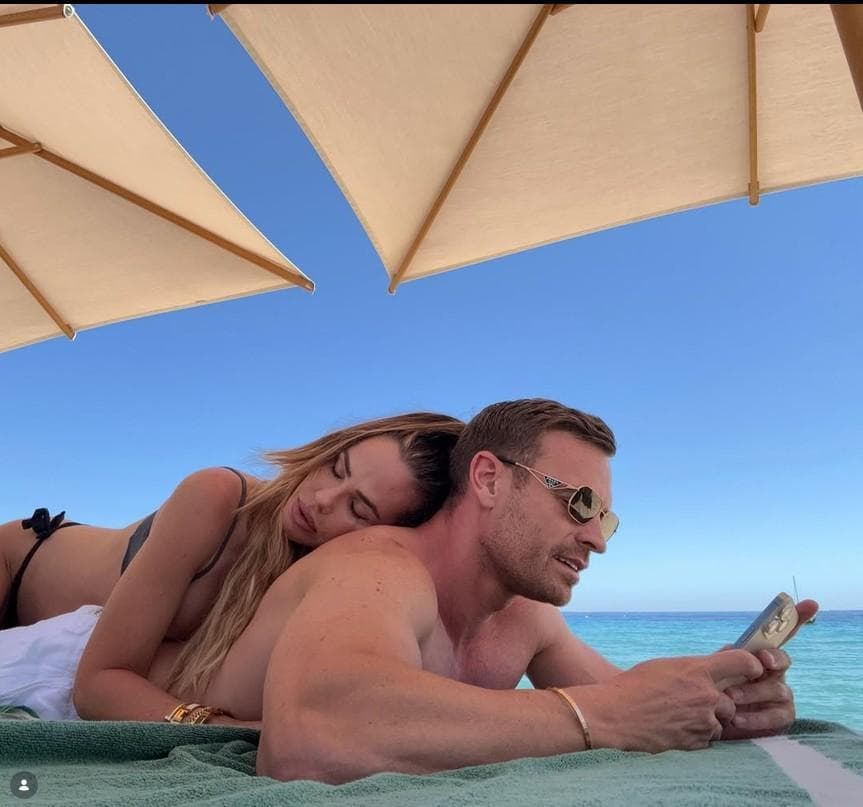 Ilary Blasi e Bastian Muller in uno foto dal profilo Instagram della conduttrice