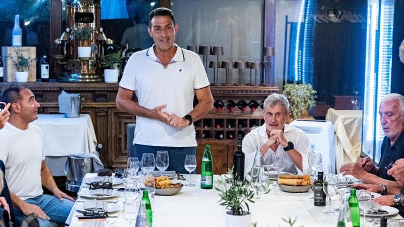Gianni Alemanno è il Gen. Roberto Vannacci leader di Futuro Nazionale in occasione della cena presso il ristorante Sa Cardiga per festeggiare l’uscita dal carcere dell’ex Sindaco di Roma Gianni Alemanno. Roma Mercoledì 24 Giugno  2026  (photo by Mauro Scrobogna / LaPresse)

Gianni Alemanno is Gen. Roberto Vannacci Futuro Nazionale leader at the dinner at the Sa Cardiga restaurant to celebrate the release from prison of the former Mayor of Rome Gianni Alemanno. Rome, June 24 2026  (photo by Mauro Scrobogna / LaPresse)

