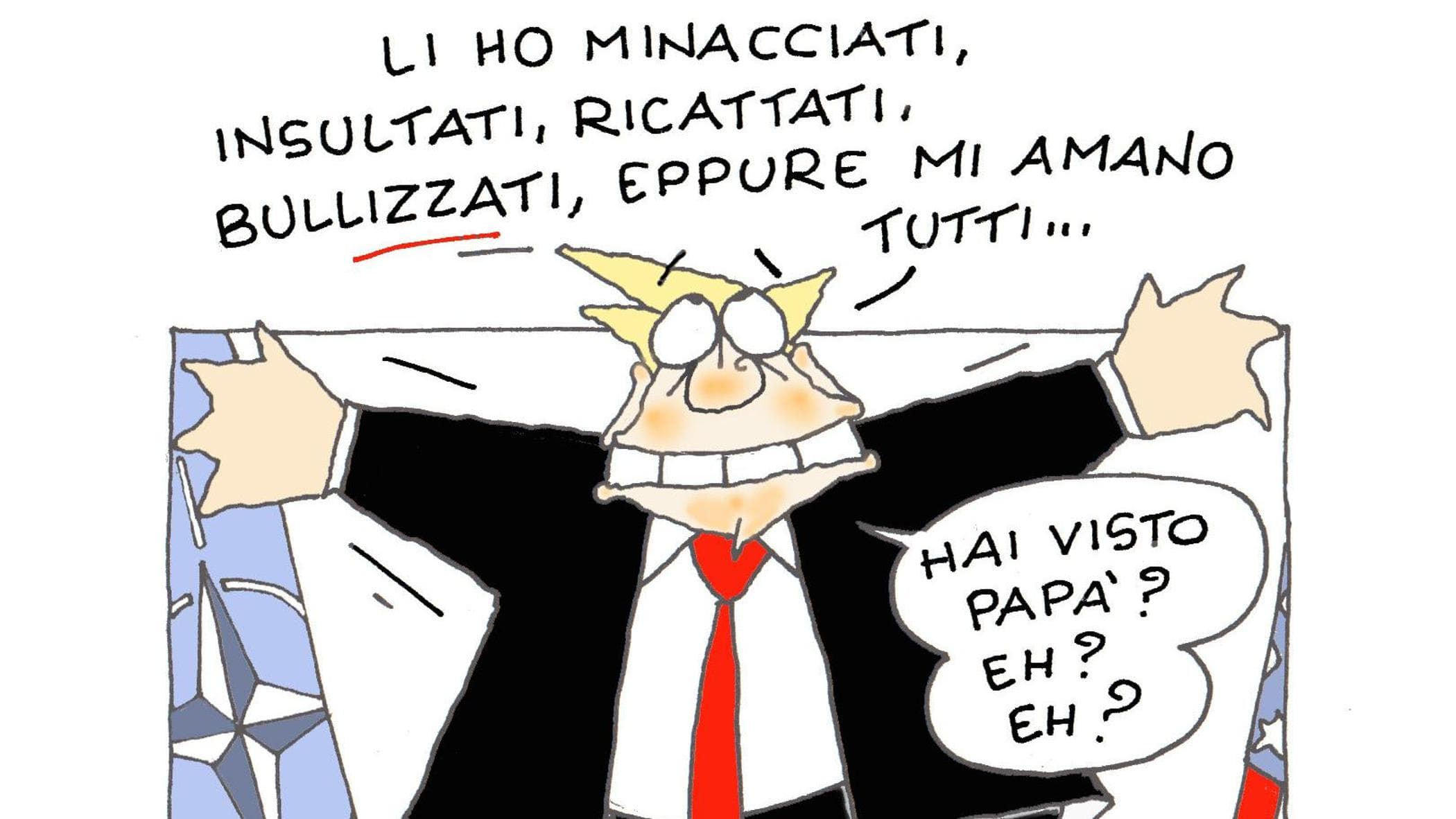 La vignetta di Ellekappa: Trump e gli alleati