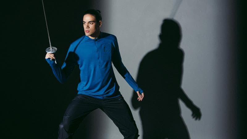 Tommaso Marini, 26 anni, ha vinto tre ori mondiali (uno individuale e due a squadre) e un argento olimpico a squadre. È testimonial Nike. Matteo Lippera @ nike