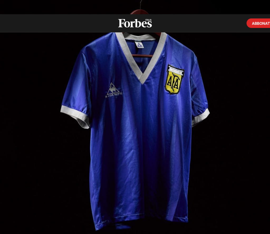 La maglia all'asta