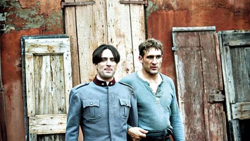 Con Gérard Depardieu in "Novecento"
