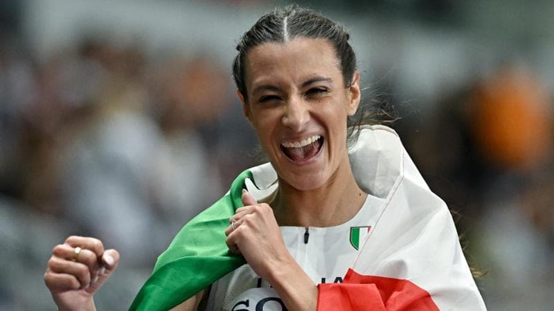 Nadia Battocletti ai Mondiali indoor di Torun. A giugno l’atleta è stata nominata Goodwill Ambassador del World Food Programme (Wfp) delle Nazioni Unite (Getty images)