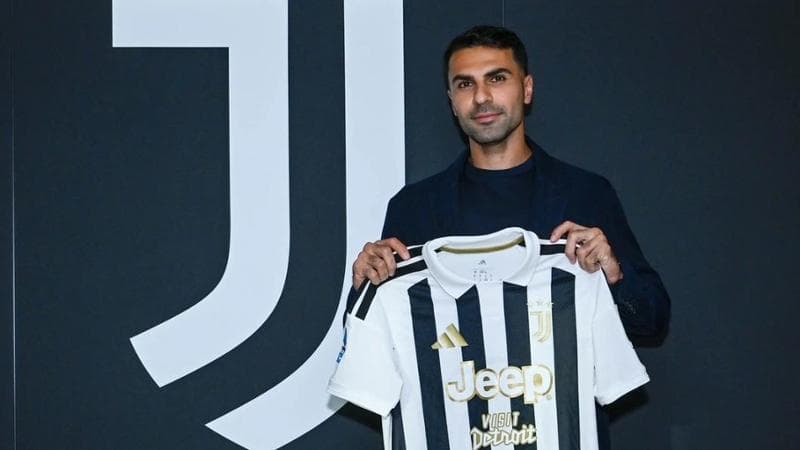 Celik con la maglia della Juve