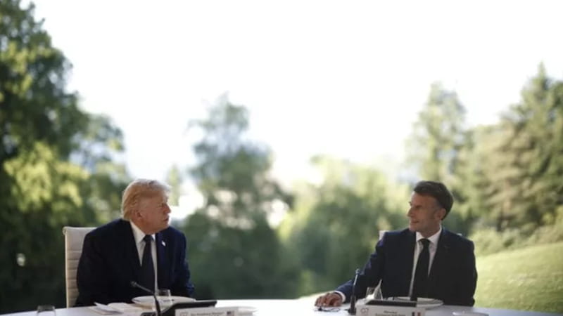 Donald Trump e Emmanuel Macron