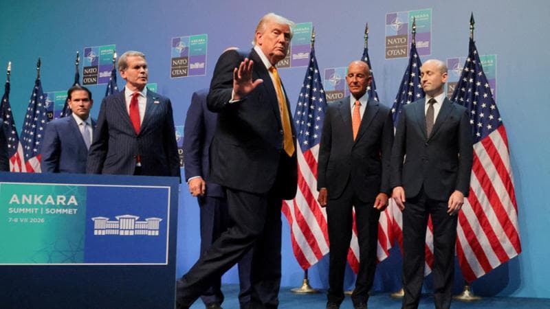 Ankara (Turchia), 8 luglio: Donald Trump al vertice Nato