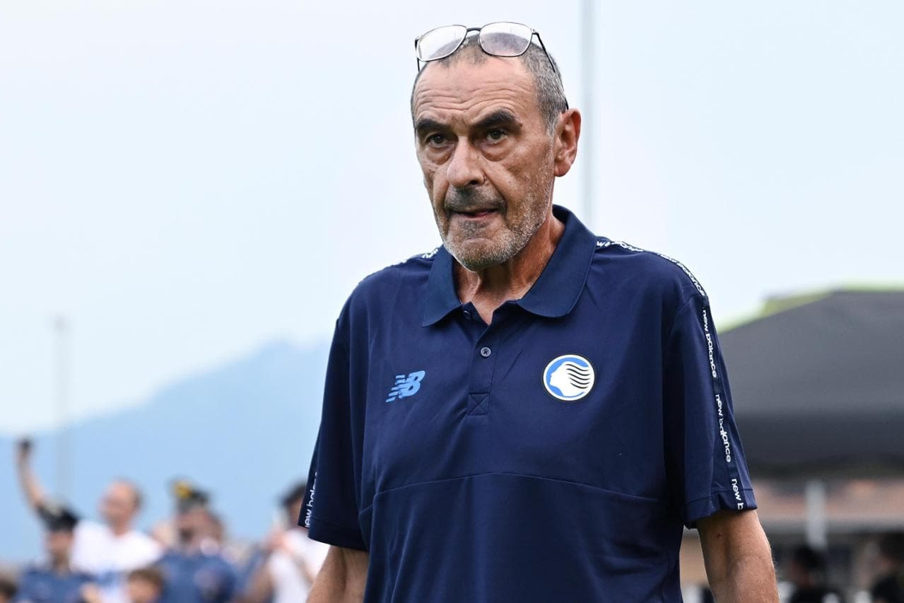 Il tecnico dell'Atalanta, Maurizio Sarri
