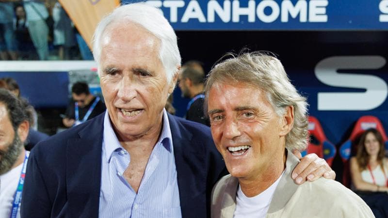 Giovanni Malagò e Roberto Mancini