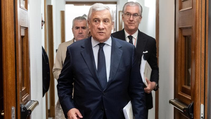 Roma, 28 luglio: il ministro degli Esteri Antonio Tajani