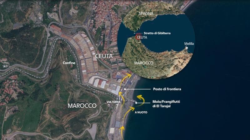 Anteprima: Cosa sono Ceuta e Melilla, le exclave europee contese tra Spagna e Marocco