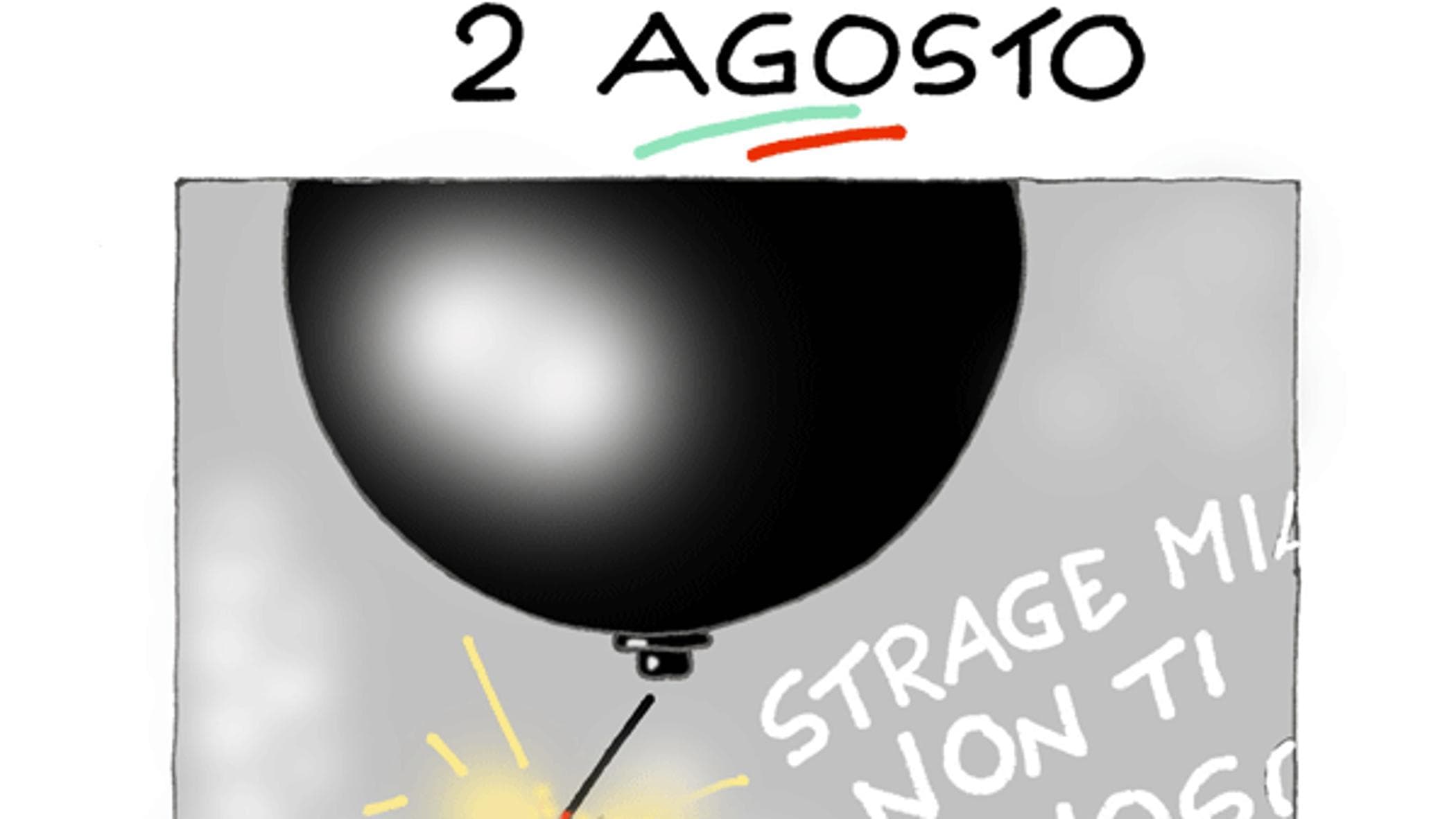 La vignetta di Ellekappa: l’anniversario del 2 agosto