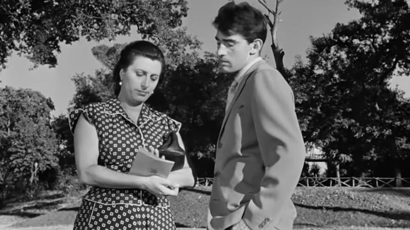 Anna Magnani con Walter Chiari in "Bellissima"