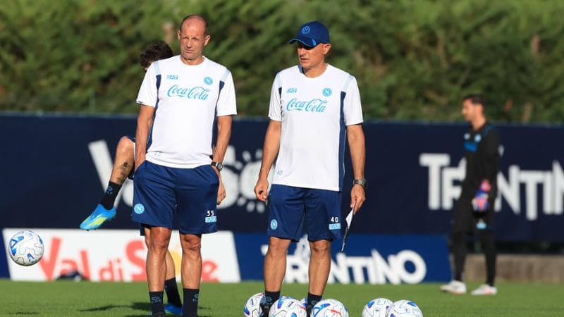 Allegri in allenamento