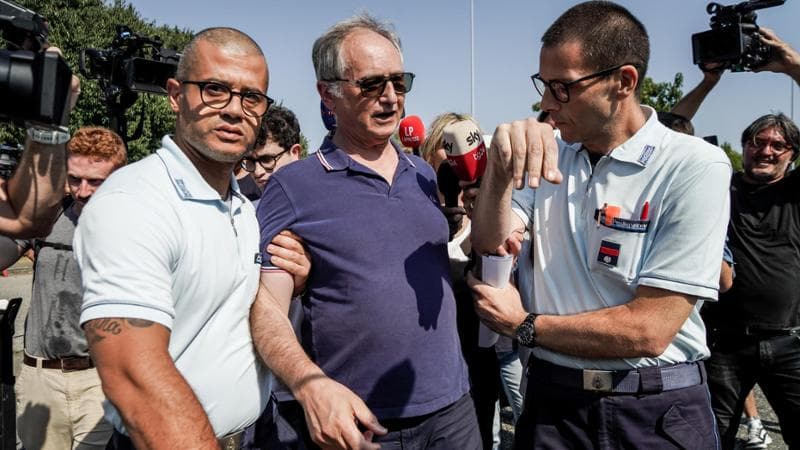 Mario Roggero, il 28 aprile 2021 reagì a una rapina sparando e uccidendo due malviventi in fuga. Condannato a 14 anni: la destra reclama a gran voce la grazia (Nicola Marfisi/Agf)