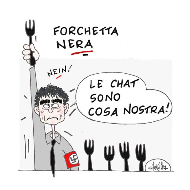 Anteprima: Le chat di Delmastro: la vignetta di Ellekappa