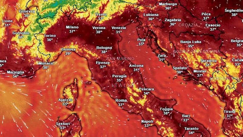 Anteprima: L’Europa soffoca, ma è solo l’inizio. “Rimpiangeremo questa estate”
