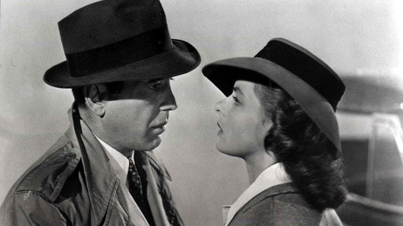 Humphrey Bogart e&nbsp;Ingrid Bergman in "Casablanca"
