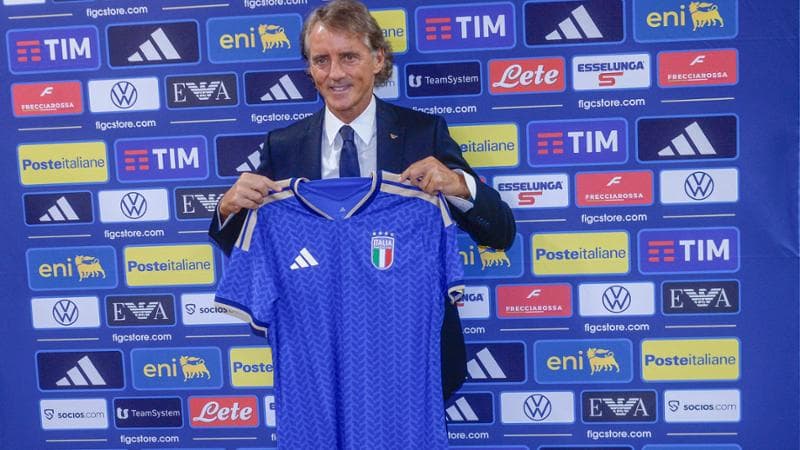 Il ct azzurro Roberto Mancini, 61 anni