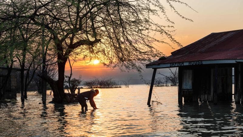 Anteprima: Kenya, Rift Valley allagata come non mai. Due laghi, salato e dolce, stanno per fondersi