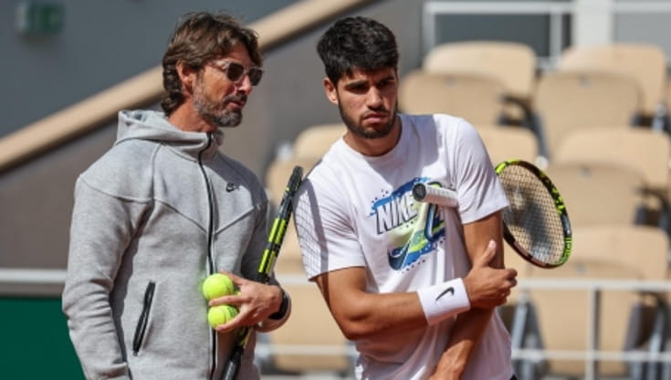 Juan Carlos Ferrero e Carlos Alcaraz