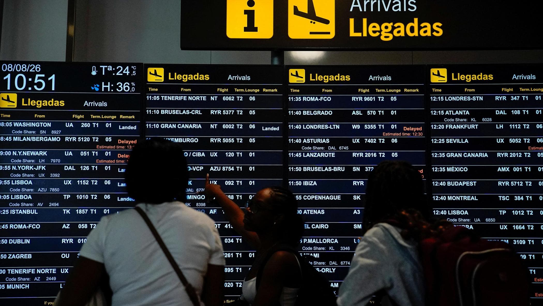 Italy, With Passengers on Nearly All Flights From Italy to Spain This Morning Told in the Cabin Before Landing to Have Identity Documents