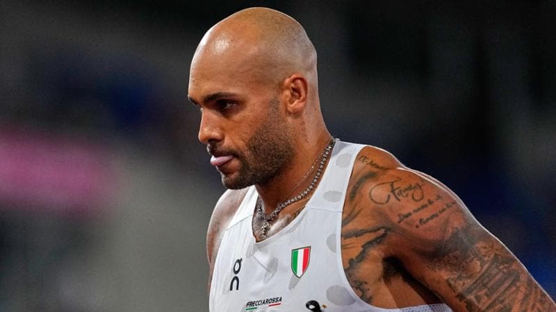 Marcell Jacobs dopo l'infortunio