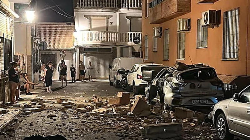 Anteprima: Spagna, terremoto di magnitudo 5.5 a Granada: crolli e danni