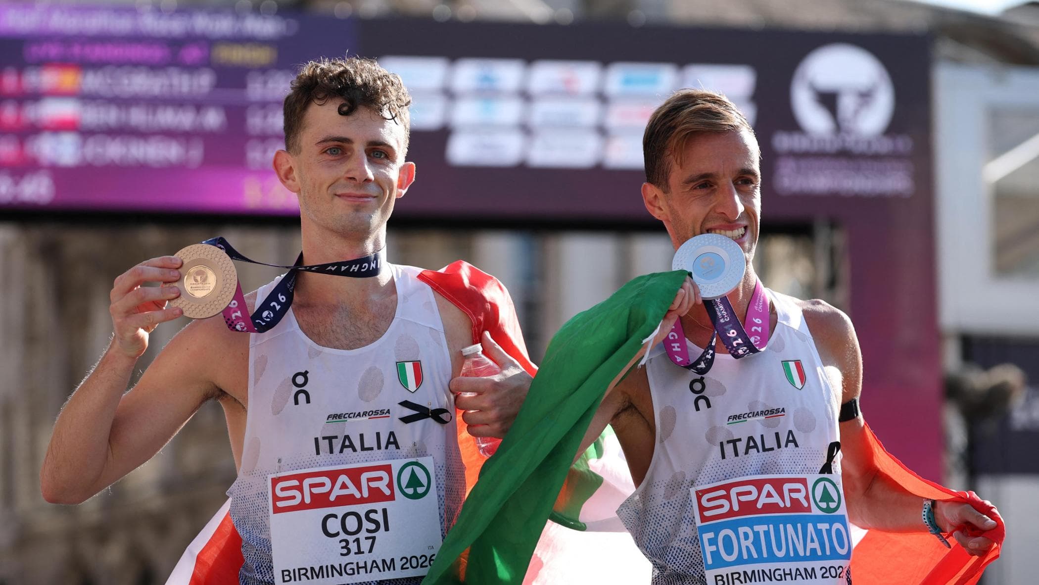 Fortunato e Mihai d’argento, bronzo a Cosi: l’Italia fa il pieno di medaglie nella mezza maratona