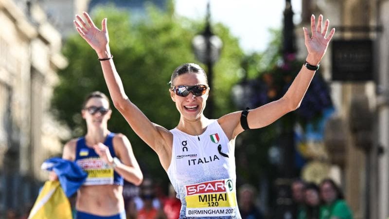 Alexandrina Mihai esulta al traguardo
