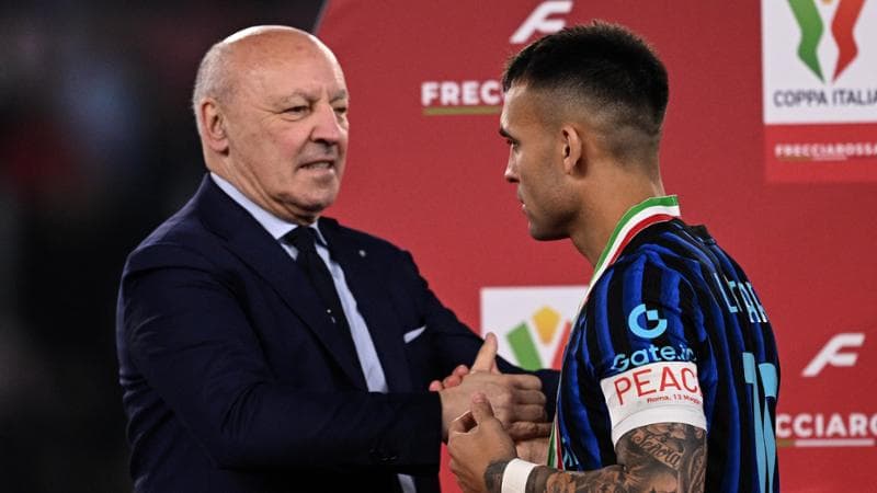 Beppe Marotta e Lautaro Martinez