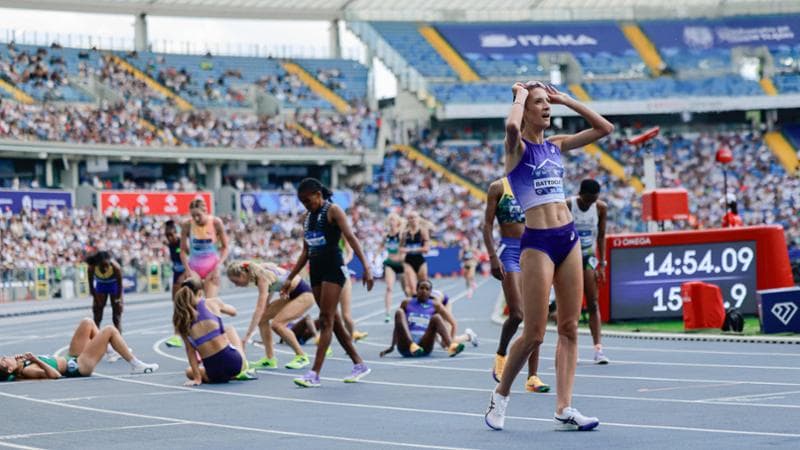 Nadia Battocletti dopo la vittoria a Chorzow