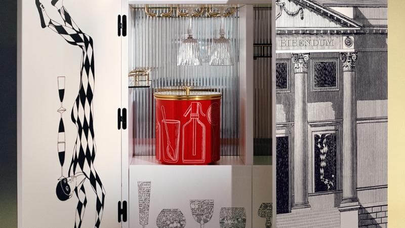 Palladiana e Arlecchini di Fornasetti