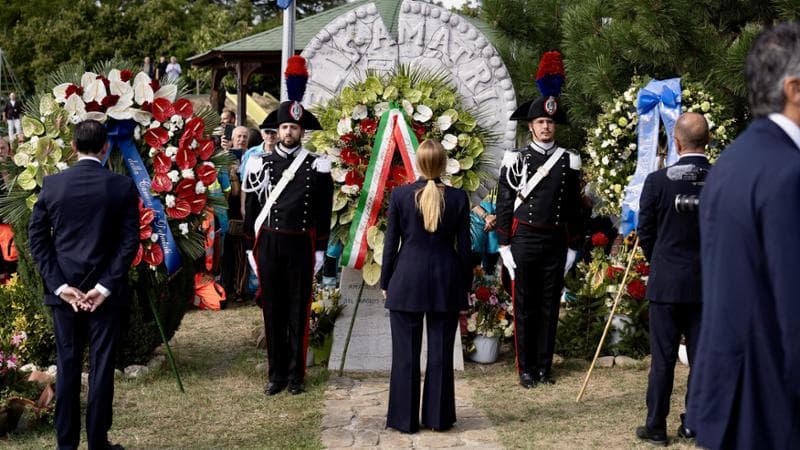Amatrice, 24 agosto: Giorgia Meloni alla commemorazione del decimo anniversario del terremoto