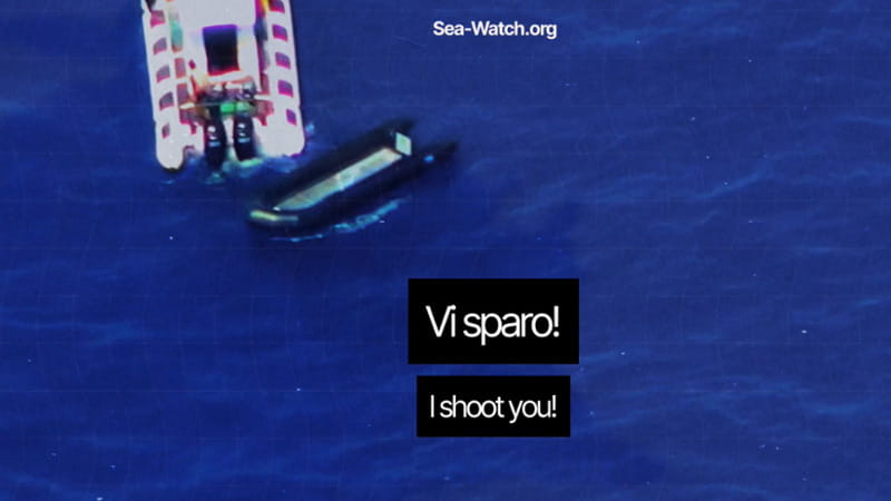 Anteprima: I libici puntano le armi contro la ong Sea Watch: “Andate via, vi spariamo”