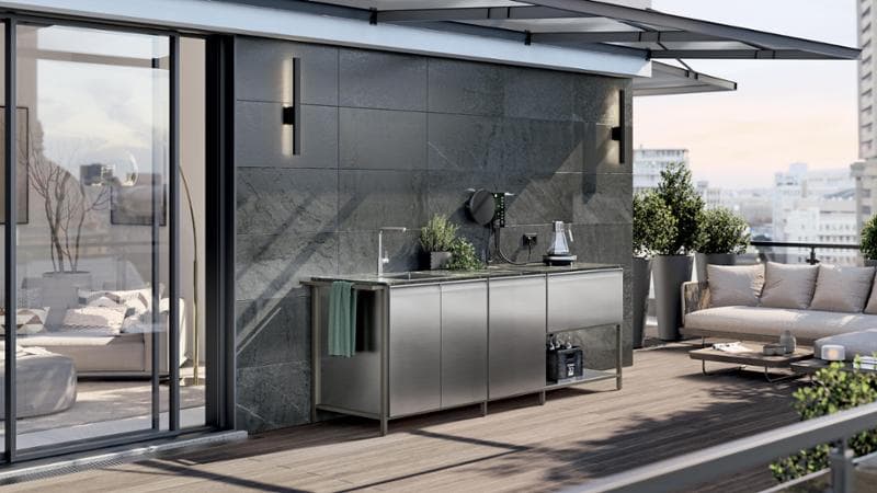 Formalia&nbsp;Outdoor, progetto Scavolini nato come ampliamento del sistema casa&nbsp;Formalia, disegnato da Vittore Niolu
