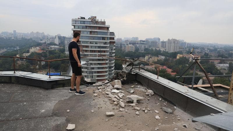 Danni di un recente bombardamento su Odessa