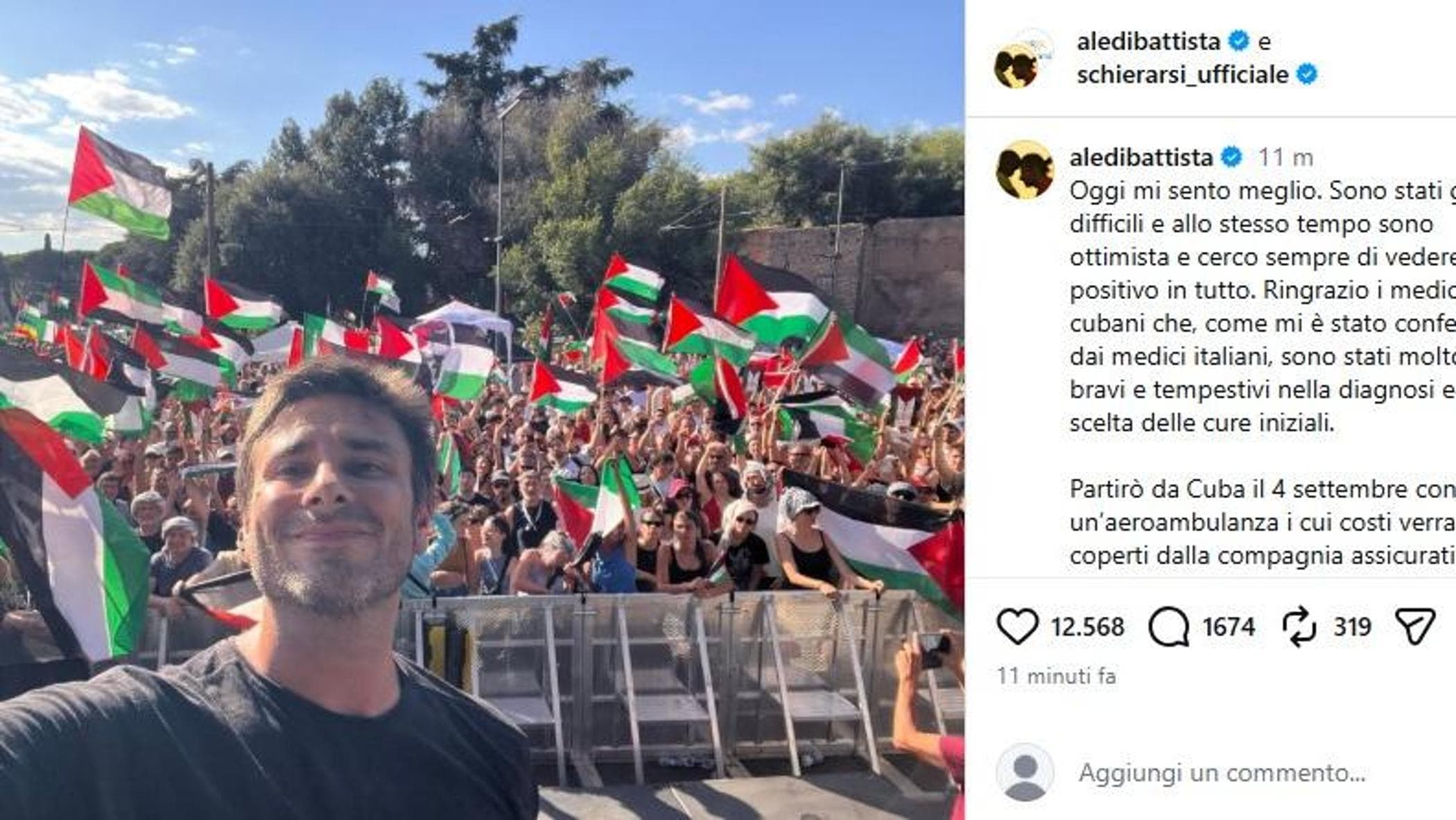 di battista sui social mi sento meglio grazie ai medici di cuba e annuncia rientro in italia da Repubblica.it di battista sui social mi sento meglio grazie ai medici di cuba e annuncia rientro in italia